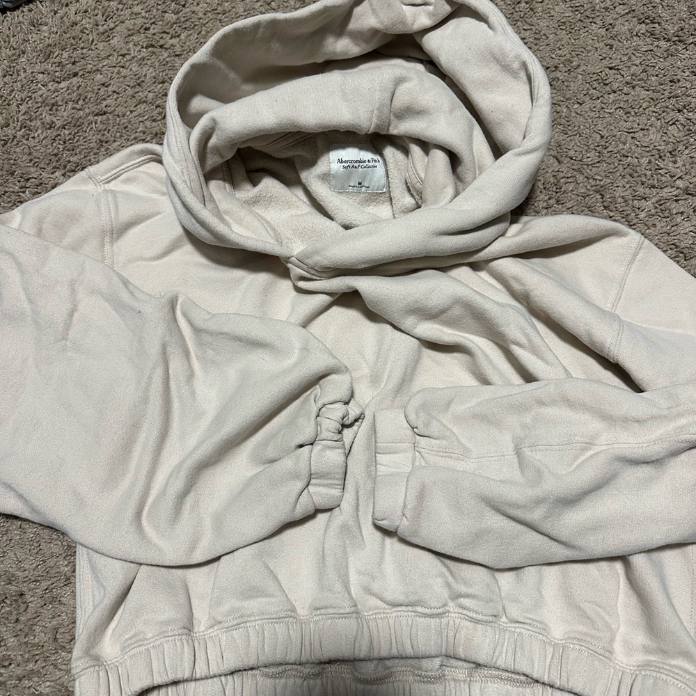 Abercrombie Cream Hoodie